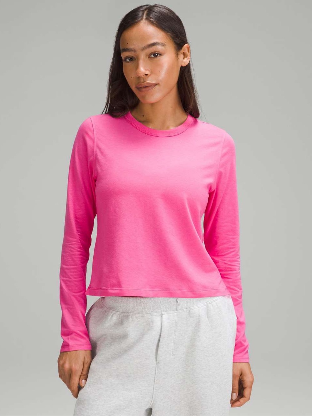 Lululemon Classic-Fit Cotton-Blend Long Sleeve Shirt in Sonic Pink